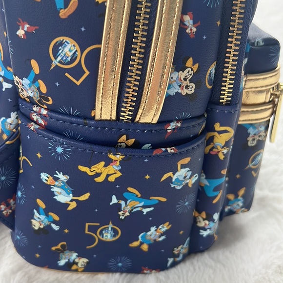 Disney 50th Anniversary Loungefly Mini Backpack - Picture 10 of 13